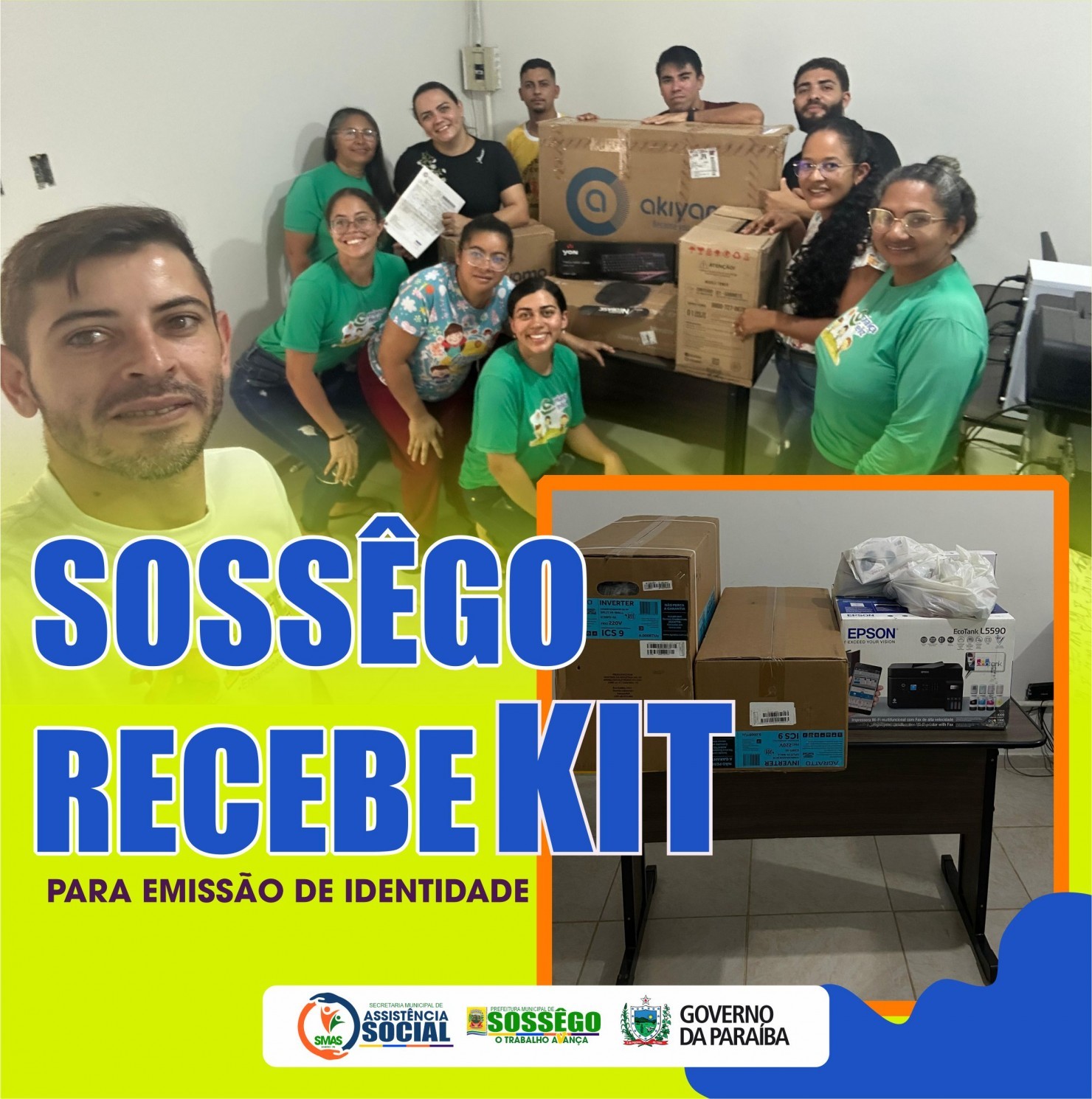 Sossêgo Recebe Kit para Emissão de Identidades